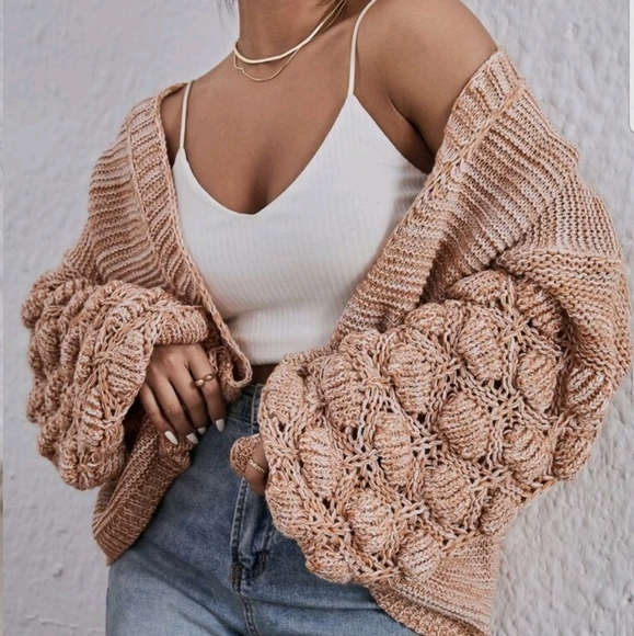 Statement sleeves Sweater cardigan - Picture 5 of 7